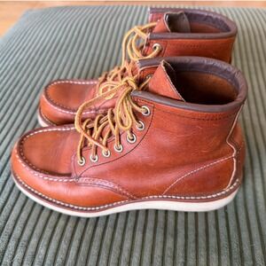 Red Wing 875 Heritage Classic Moc Toe Leather Boots Mens 5D - Made in USA